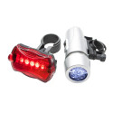 Wiggins black  bicycle light set 