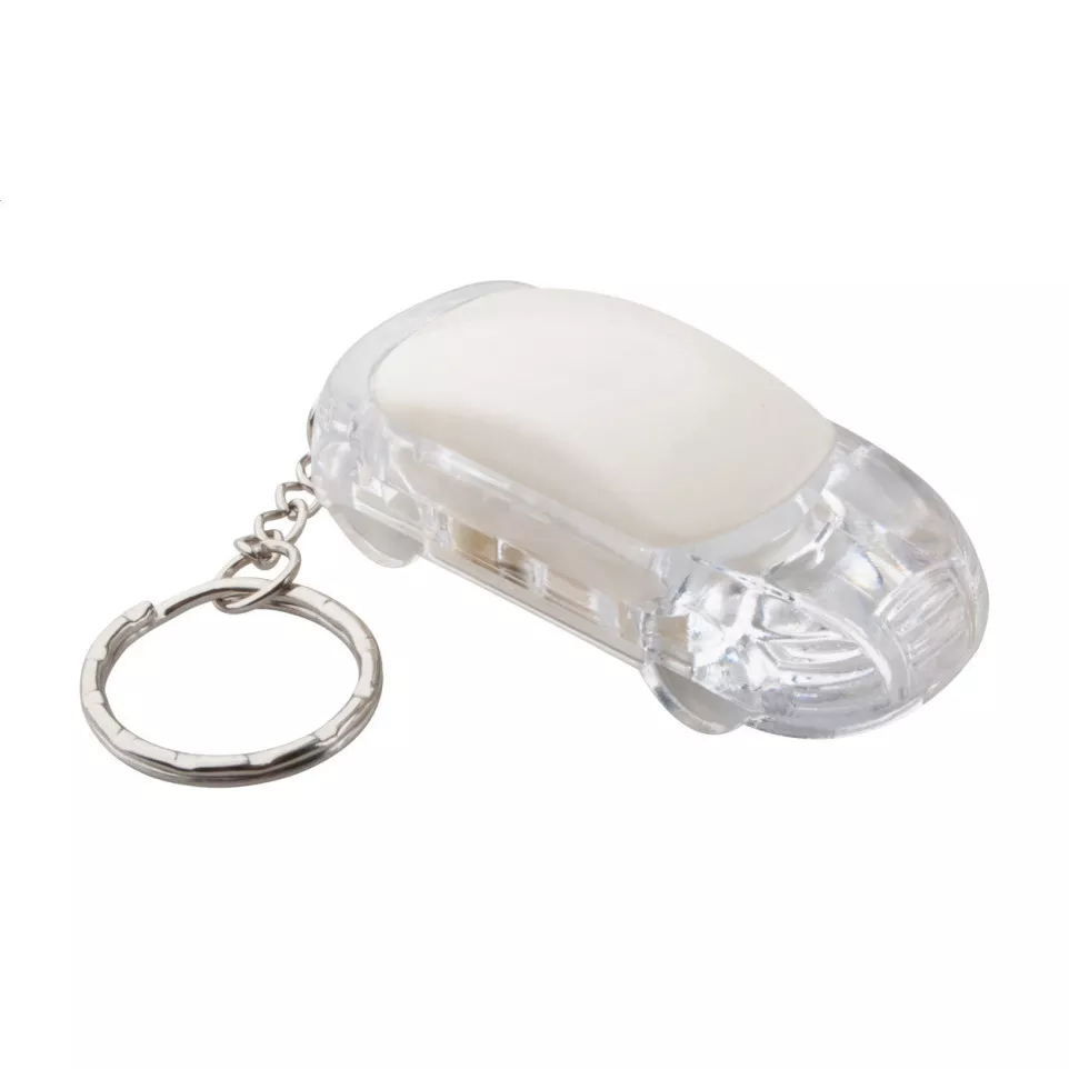 Skyway white  keyring 