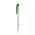 Snow Leopard green white ballpoint pen 