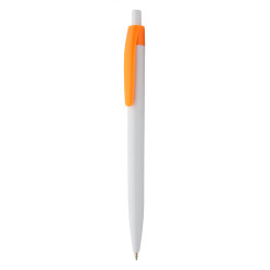 Snow Leopard orange white ballpoint pen 