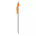 Snow Leopard orange white ballpoint pen 