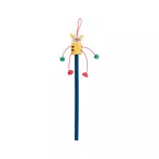 Farm blue yellow wooden pencil, cat 