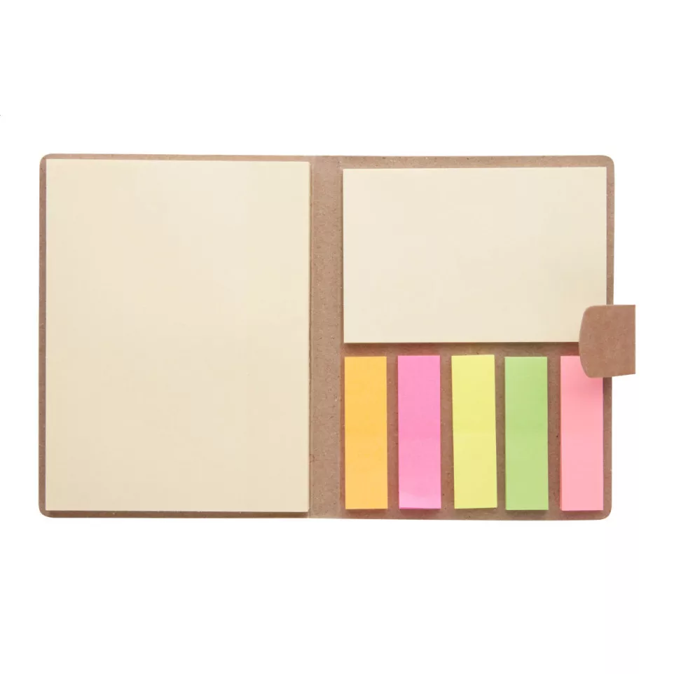 Sizes natural  sticky notepad 