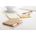 Sizes natural  sticky notepad 