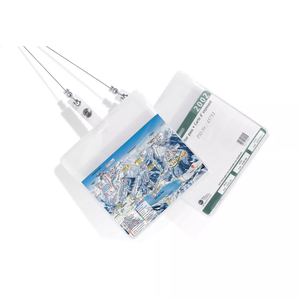 Slope argenté  porte-badges 