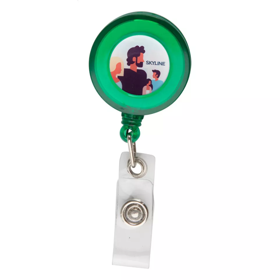 Slope green  badge holder 