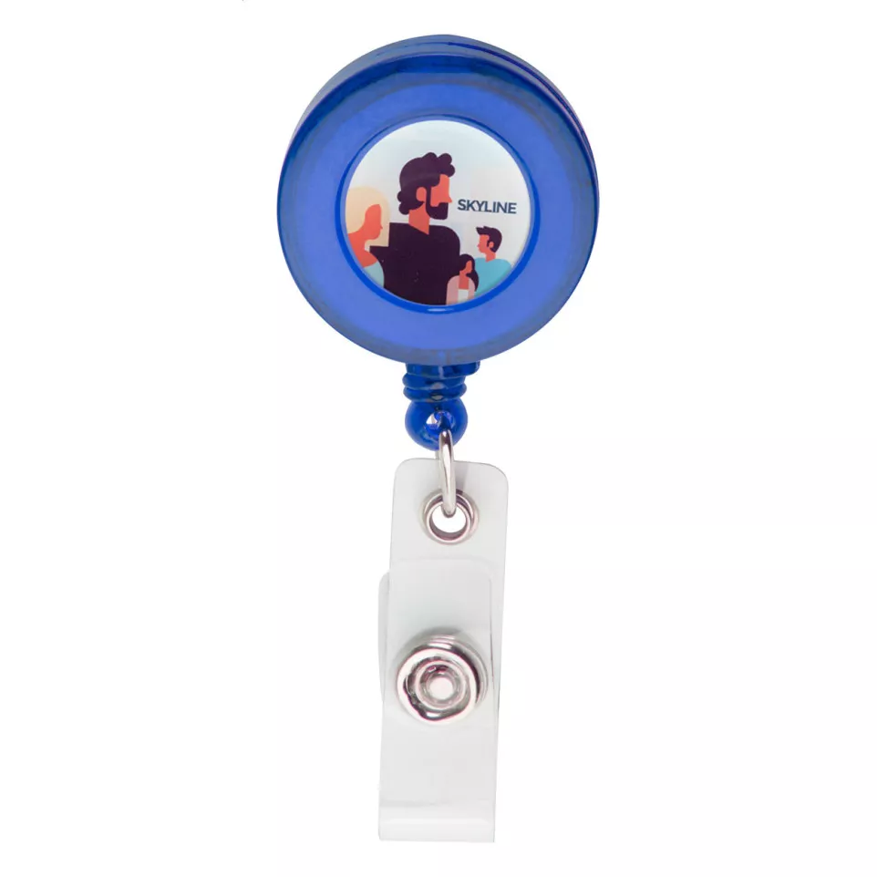 Slope blue  badge holder 