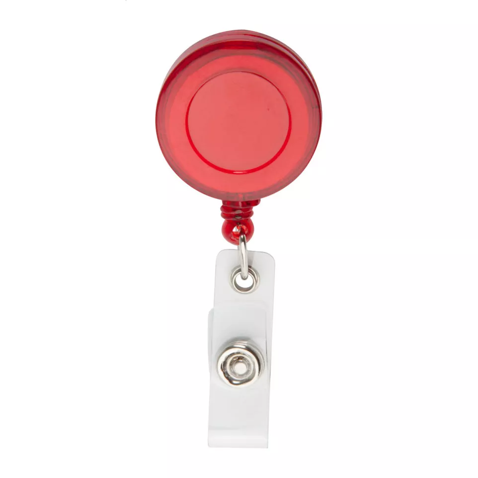 Slope red  badge holder 