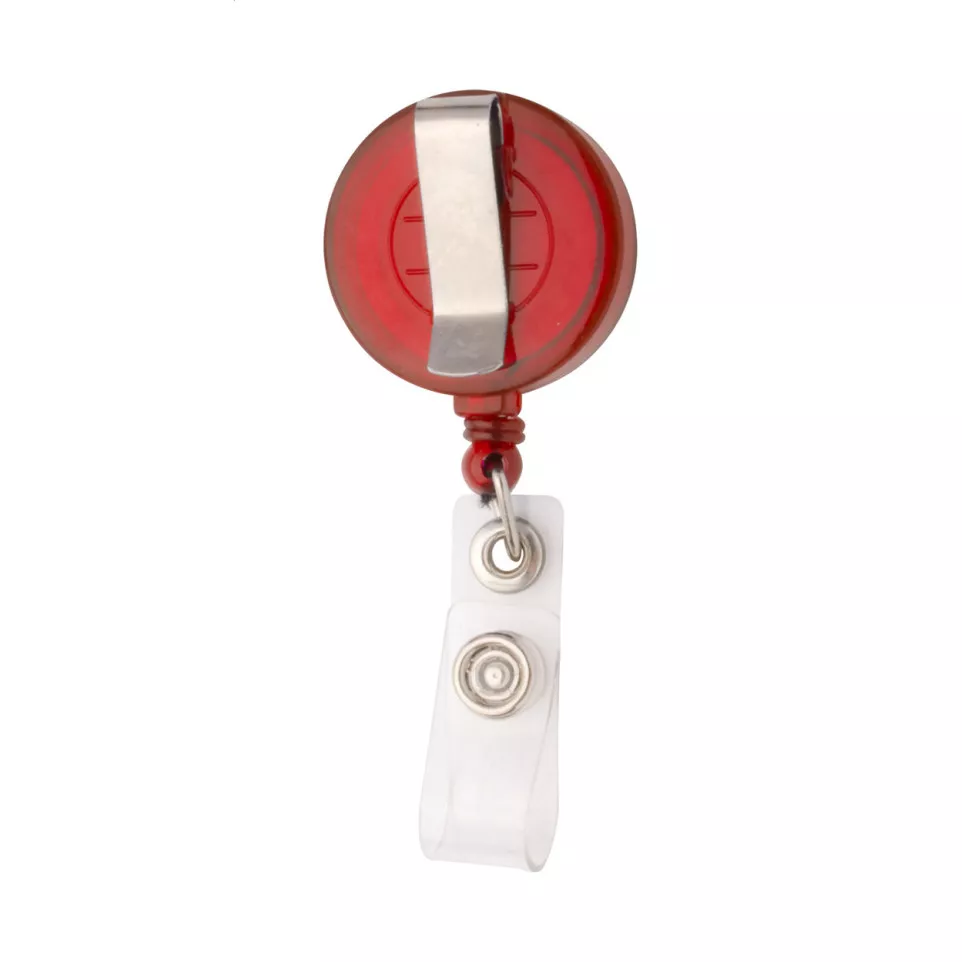 Slope red  badge holder 