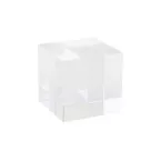 Tampa transparent  cube en verre 