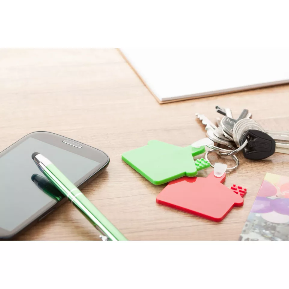 Cottage green  keyring 