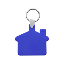 Cottage blauw  sleutelhanger 