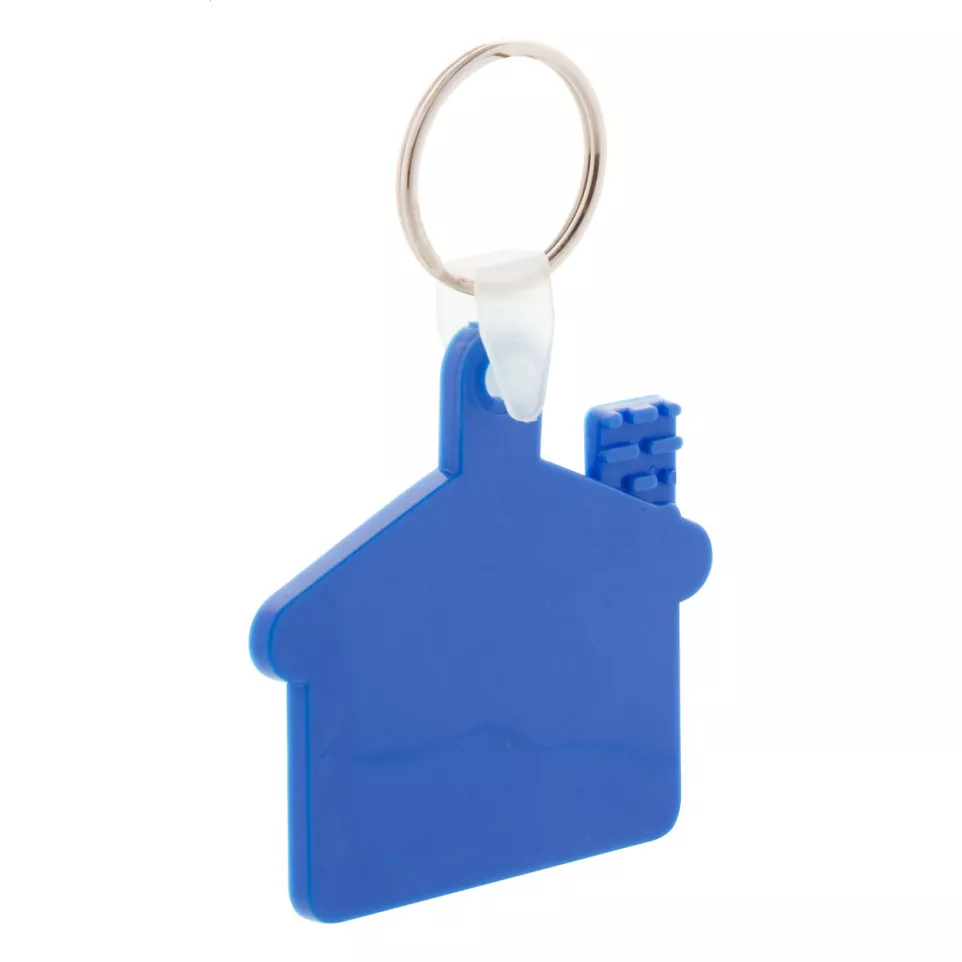 Cottage blue  keyring 