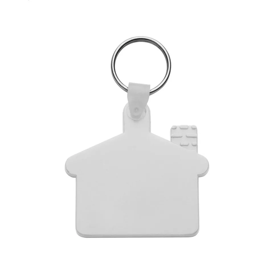 Cottage white  keyring 