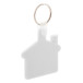 Cottage white  keyring 