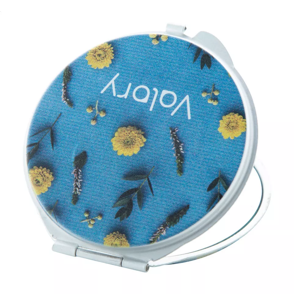 Gill argenté  miroir de poche 