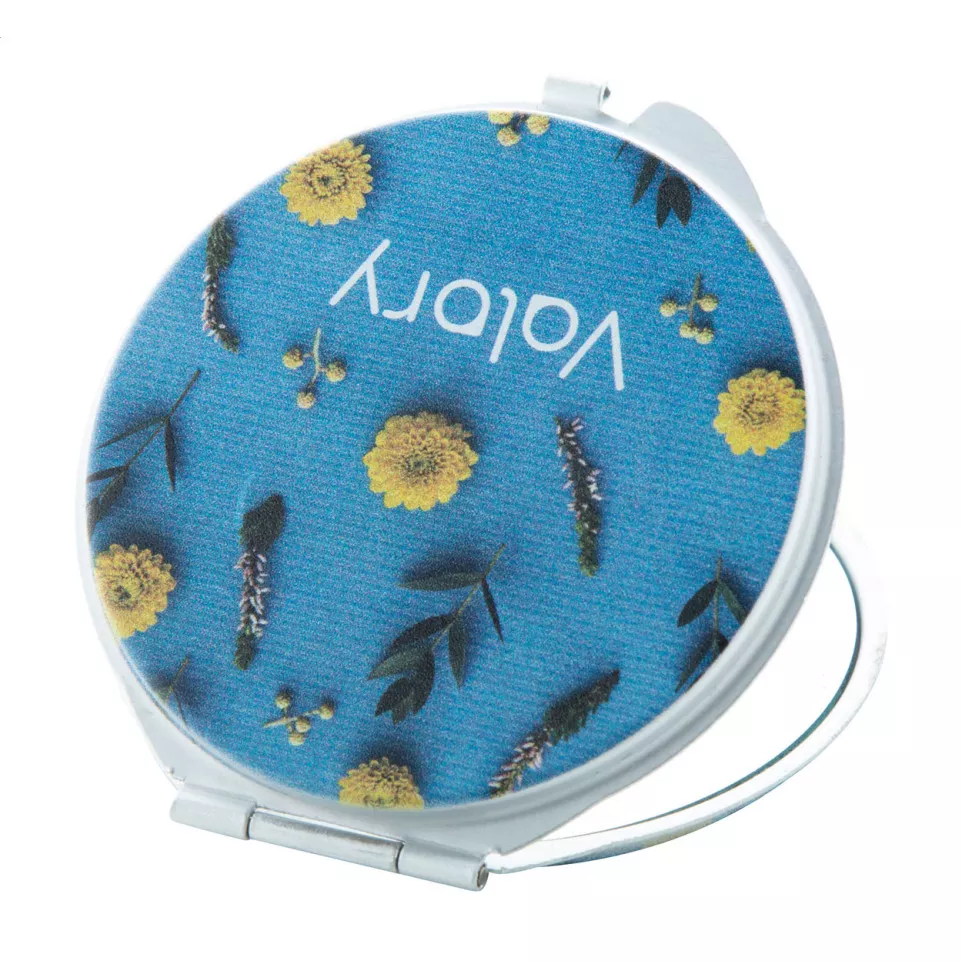 Gill argenté  miroir de poche 