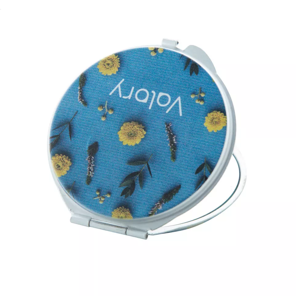 Gill argenté  miroir de poche 