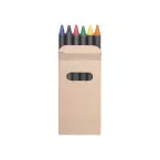Liddy noir beige set de 6 pastels de couleurs 