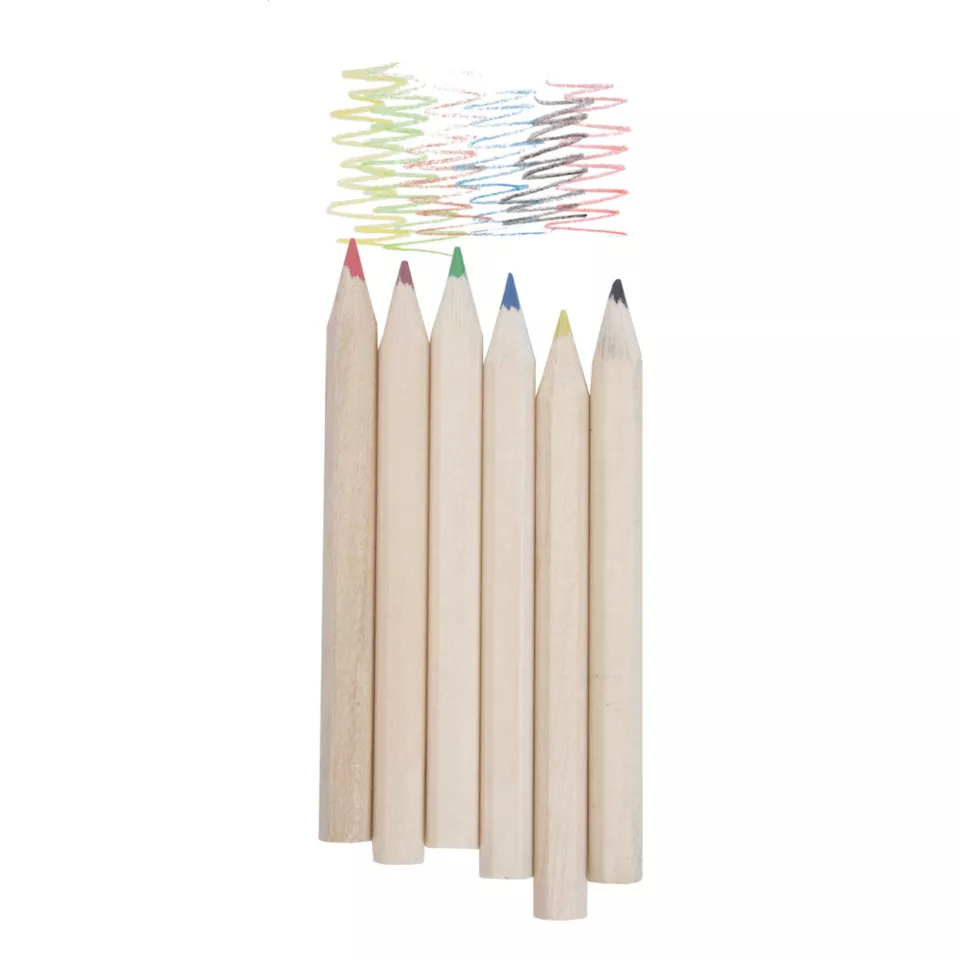 Kitty naturelle  set de 6 crayons de...