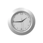 Brattain argenté noir horloge murale avec cadran amovible 