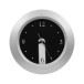 Brattain silver black wall clock 
