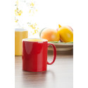 Bergen red white mug 