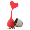 Jasmin red  tea infuser, heart 