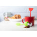 Jasmin red  tea infuser, heart 