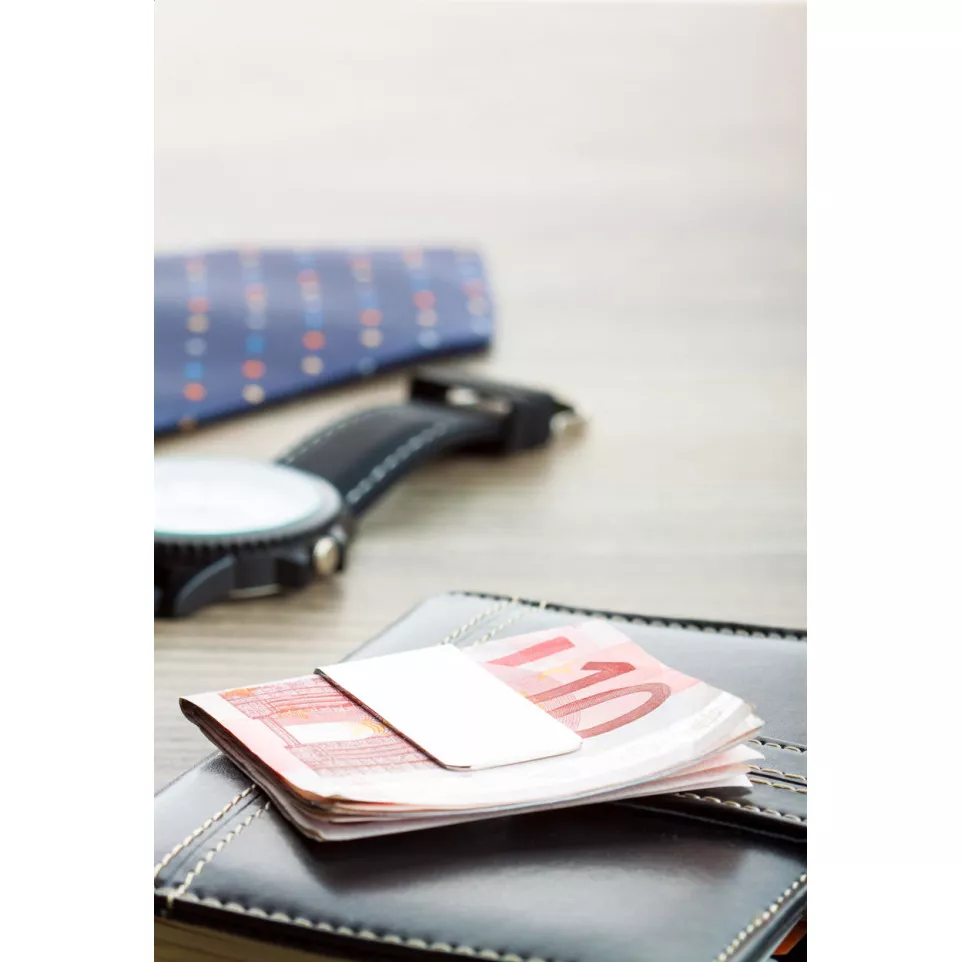 Mercur argenté  pince à billets chromée 