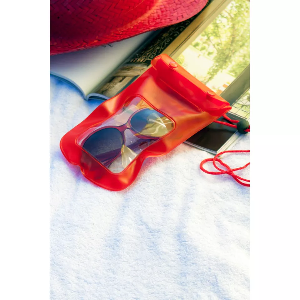 Chopy red  waterproof mobile case 