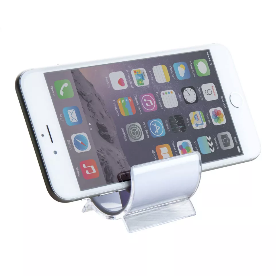 Barry white transparent mobile holder 