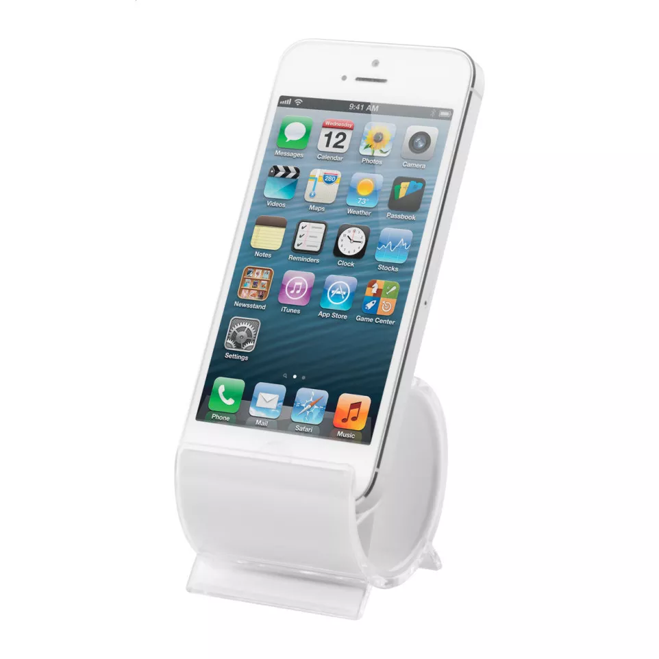 Barry white transparent mobile holder 