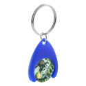 Nelly bleu  porte-clés jeton pour caddy 