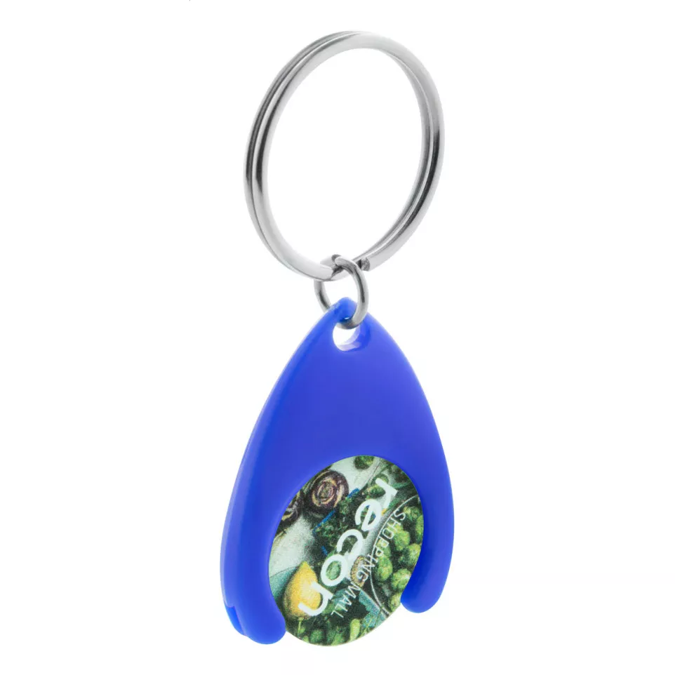 Nelly bleu  porte-clés jeton pour caddy 