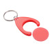 Nelly rouge  porte-clés jeton pour caddy 