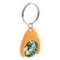 Nelly orange  trolley coin keyring 