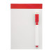 Mafri red white magnetic note board 