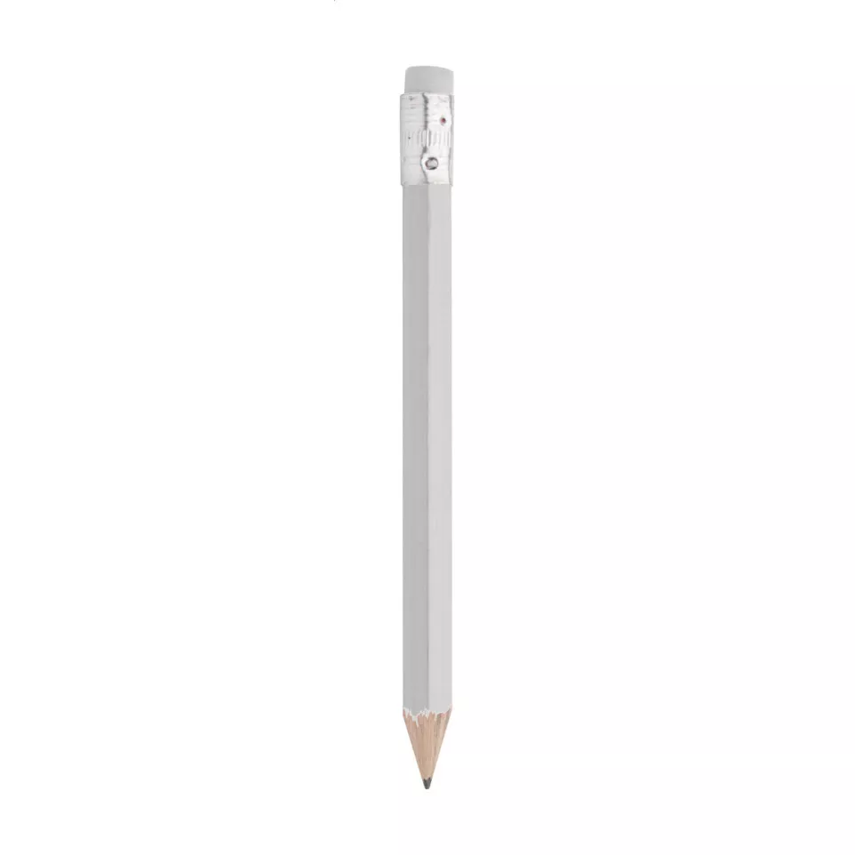 Komin blanc  mini crayon à papier 