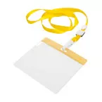 Ballek geel transparant lanyard 