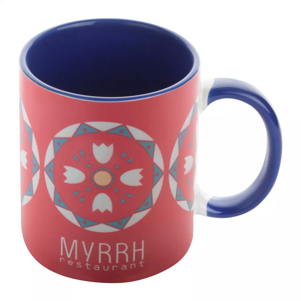 InnoColour blue white sublimation mug 