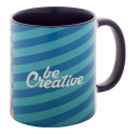 InnoColour blue white sublimation mug 