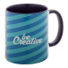 InnoColour blue white sublimation mug 