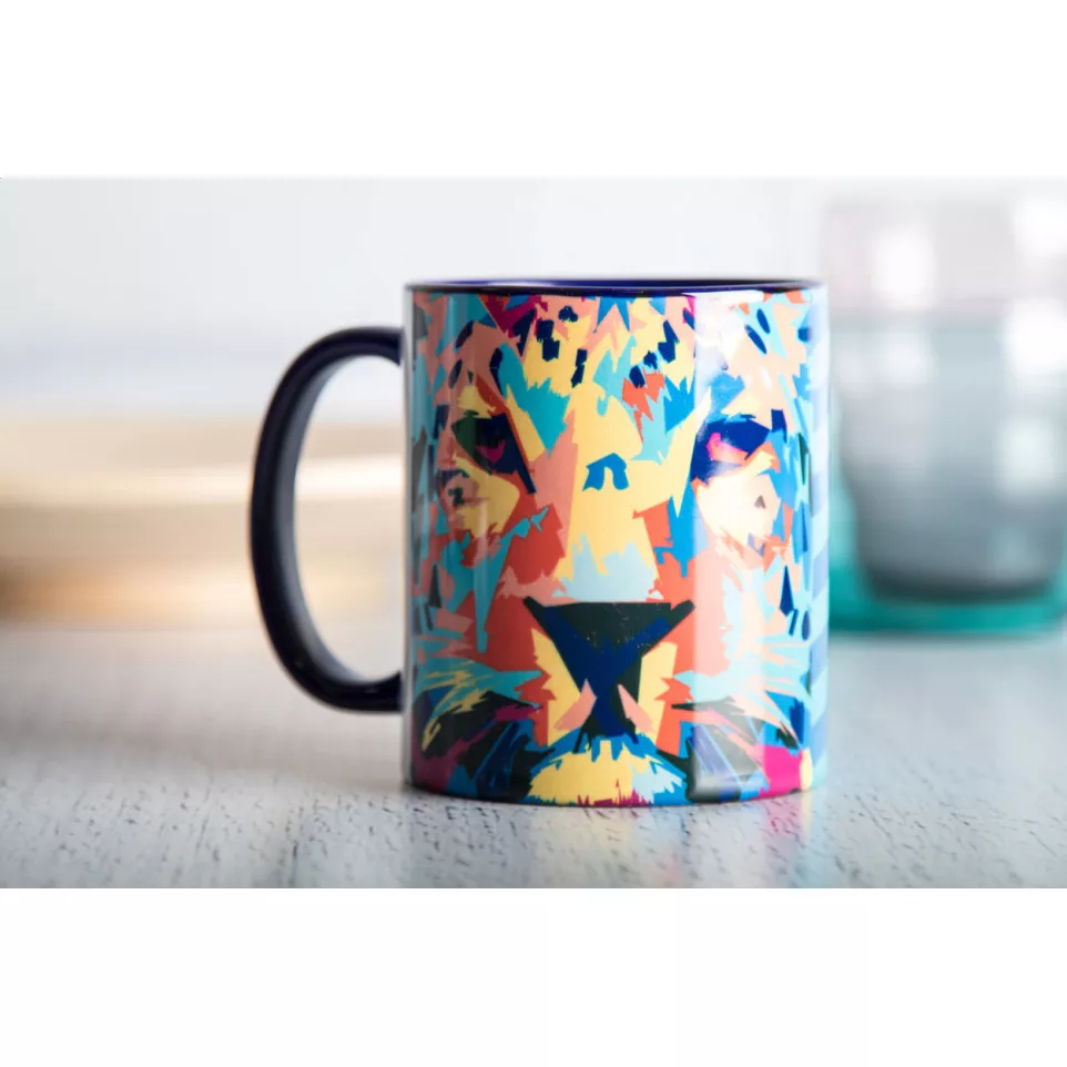InnoColour blue white sublimation mug 