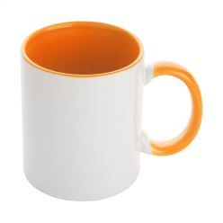 InnoColour orange white sublimation mug 
