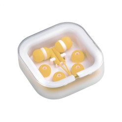 Clarin blanc jaune écouteurs 