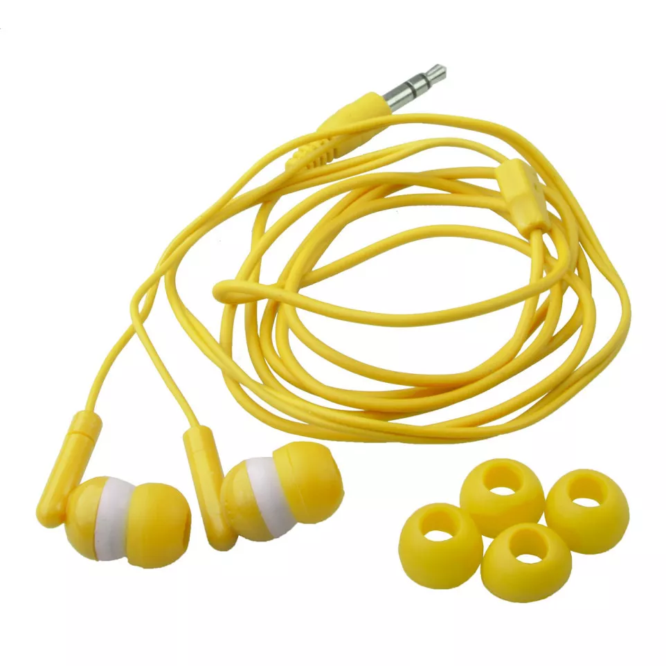 Clarin blanc jaune écouteurs 