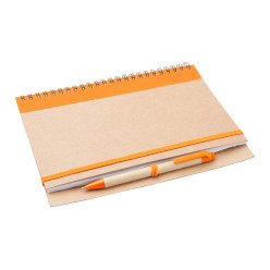 Platanus A5 orange natural notebook 
