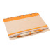 Platanus A5 orange natural notebook 