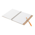 Platanus A5 orange natural notebook 